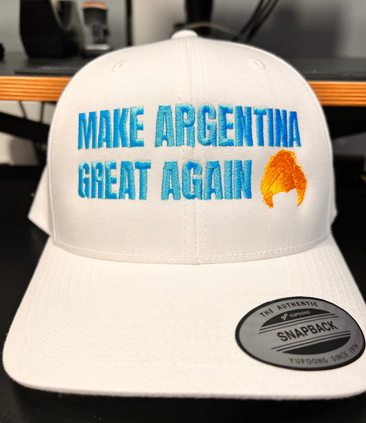 Make Argentina Great Again white cap