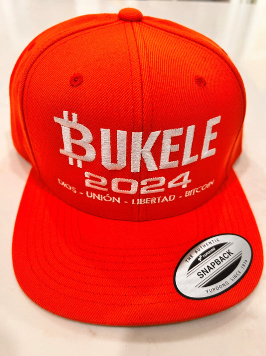 Orange Bitcoin Bukele Cap
